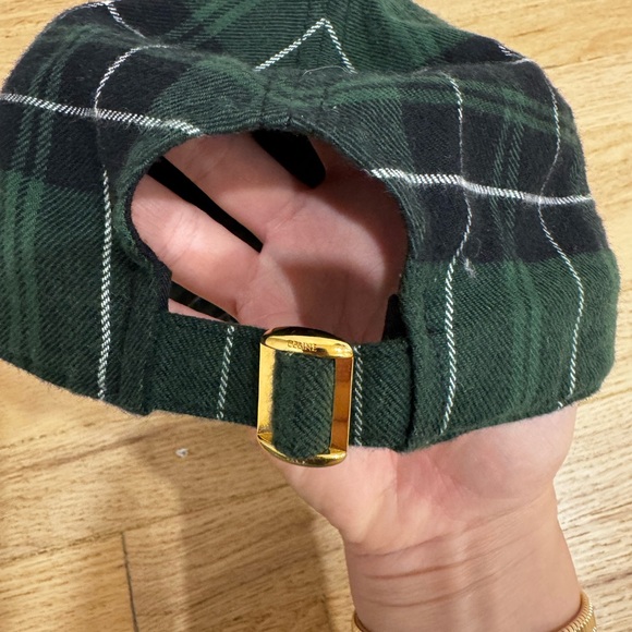 Celine Plaid Patterned Baseball Cap - Picture 8 of 8